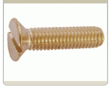 Brass csk flat head screws